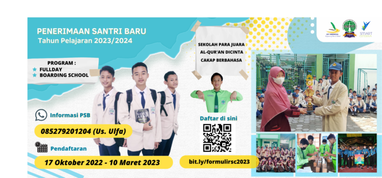 Penerimaan Santri Baru 2023 – 2024